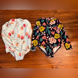 Set of 2 Swim Suits Toddler Girl 2T
